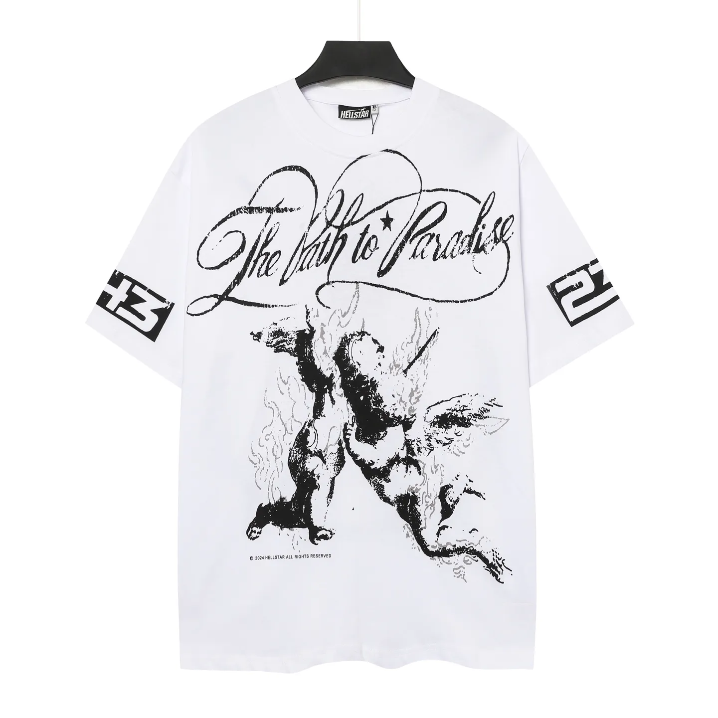 713# /White I P54 In Stock Hellstar 、 T （fabric):32 240 Sizes（size）：S-M- L- X L （colour）： /White